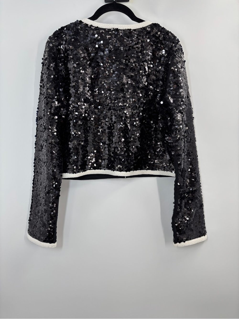 J.Crew Mariner jersey lady jacket with sequins - Picture 6 of 7